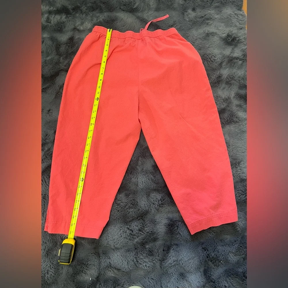 Cathy Daniels Capri cotton pants pink size L - Picture 2 of 5